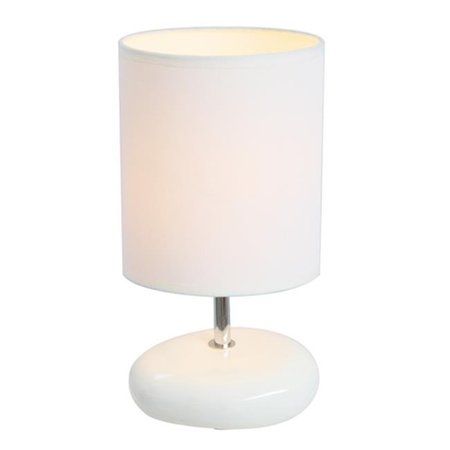 ALL THE RAGES All The Rages LT2005-WHT Stonies Small Stone Look Table Lamp - White LT2005-WHT